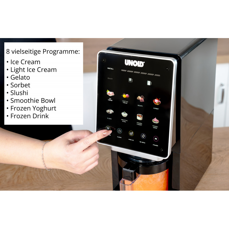 Unold 48805 Cream Dream Zmrzlinovač 0,5 L, čierny