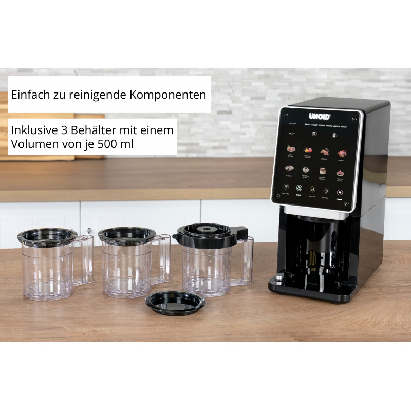 Unold 48805 Cream Dream Zmrzlinovač 0,5 L, čierny