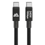 Black Rock USB-C na USB-C kábel 240W 10Gbps 1,2m čierny 00201766
