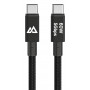 Black Rock USB-C na USB-C kábel 60W 5Gbps 1,2m čierny 00201764