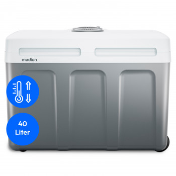 MEDION MD13102 TC45 termoelektrická chladiaca taška 40L sivá - chladenie & ohrev, 12V/220-240V/5V USB 50078386