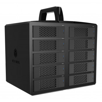 ICY BOX IB-3710-C31 10-bay USB 3.2 Gen 2 JBOD skriňa pre 2,5