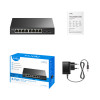 Cudy GS108ES2 8-portový Gigabit Ethernet switch s 2 SFP uplinkmi