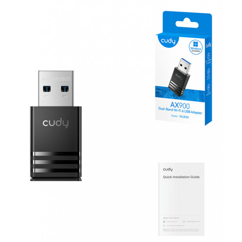Cudy USB WLAN adaptér AX900 - 600 Mbit/s (WU900)