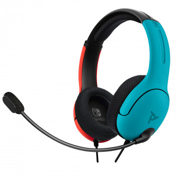 PDP Gaming LVL40 káblový stereo herný headset pre Nintendo Switch, modrá/červená