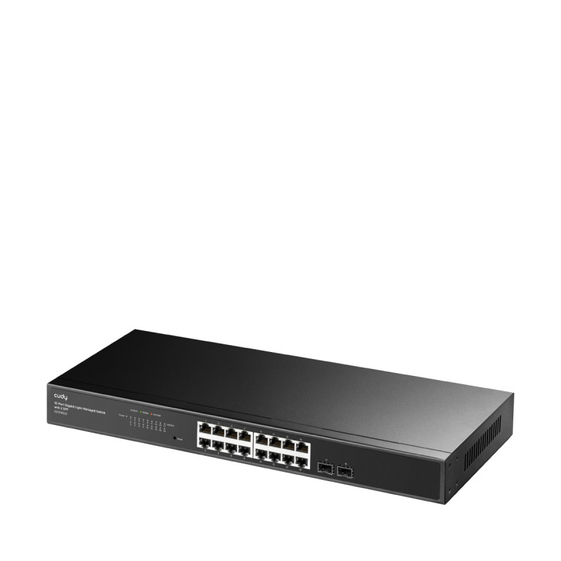 Cudy GS1016ES2 16-portový Gigabit Ethernet switch s 2 SFP uplinkmi