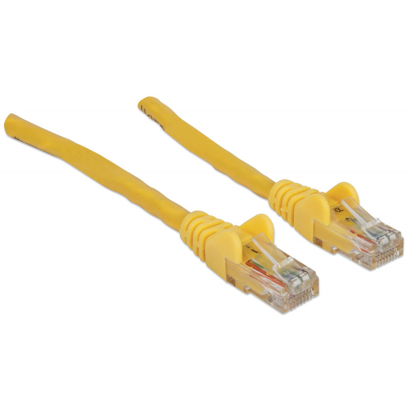 Intellinet Cat6 UTP patch kábel, 2 x RJ-45, zaliate, 7,5 m, žltý (342391)