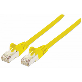 Intellinet High Performance Cat.7 SFTP sieťový patch kábel, 15 m, RJ-45 konektor samec na RJ-45 konektor samec, žltá, bez halogénov, Snagless 741125