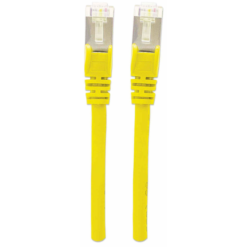 Intellinet High Performance Cat.7 SFTP sieťový patch kábel, 15 m, RJ-45 konektor samec na RJ-45 konektor samec, žltá, bez halogénov, Snagless 741125