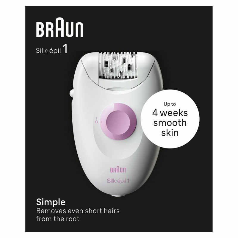 Braun Silk-épil 1 SE1-000 epilátor (biela/ružová) 7500435224949