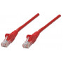 Intellinet Cat6 UTP patch kábel, RJ45, zaliaty, 1,5 m, červený 342155