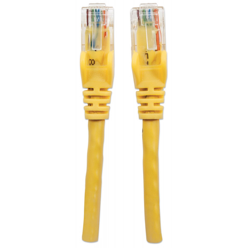 Intellinet Cat6 UTP patch kábel, 2 x RJ45, zaliaty s ochranou proti zlomeniu, 15,0 m, žltý (342407)
