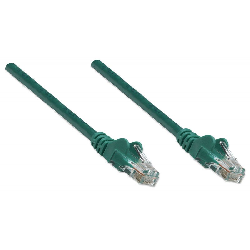 Intellinet Cat6 UTP patch kábel, RJ45, zaliaty, 7,5 m, zelený 342520