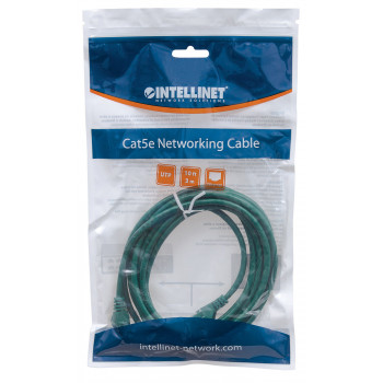 Intellinet Cat6 UTP patch kábel, 2 x RJ-45, zaliate, 5,0 m, zelený (343718)