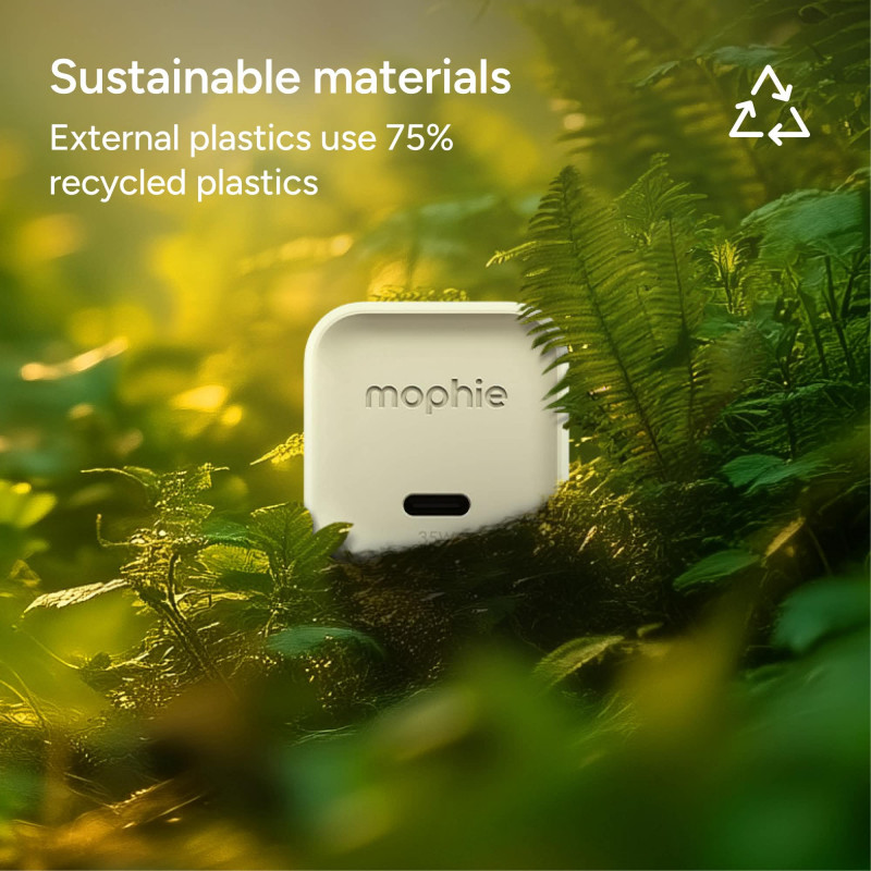 mophie nástenný adaptér USB-C 35W GaN biely (409917045)