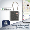 Cellularline TRACY LOCK smart visiaci zámok s Bluetooth trackerom cez Apple Find My, čierny 61302