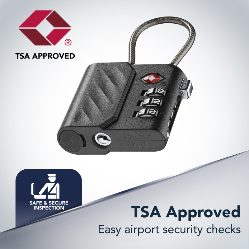 Cellularline TRACY LOCK smart visiaci zámok s Bluetooth trackerom cez Apple Find My, čierny 61302