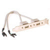 ACT SB2400 8-násobná predlžovacia zásuvka s 2 USB-A nabíjacími portami, 1,5 m kábel, čierna