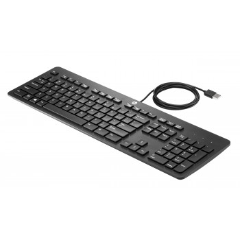 HP Business Slim USB klávesnica - španielska QWERTY, odolná proti postriekaniu, čierna