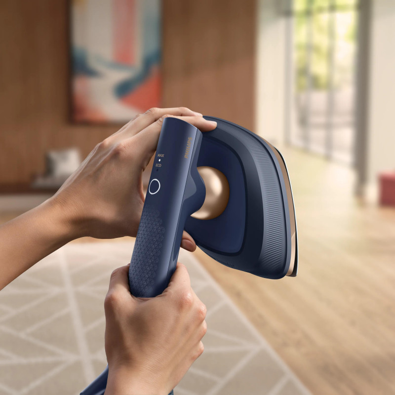 Philips OneTurn 2-in-1 parná žehlička GC215/20 Navy Blue