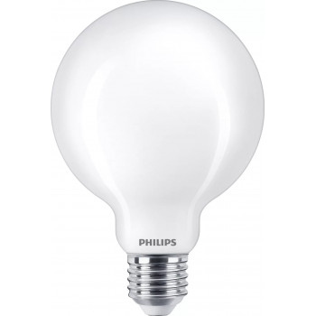 Philips LED Classic 60W G93 E27 teplá biela matná nestmievateľná guľová žiarovka