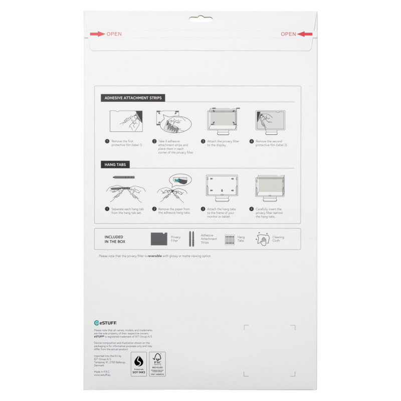 eSTUFF Gearlab GLBB31698393 bezrámový filter proti videniu pre 31,5