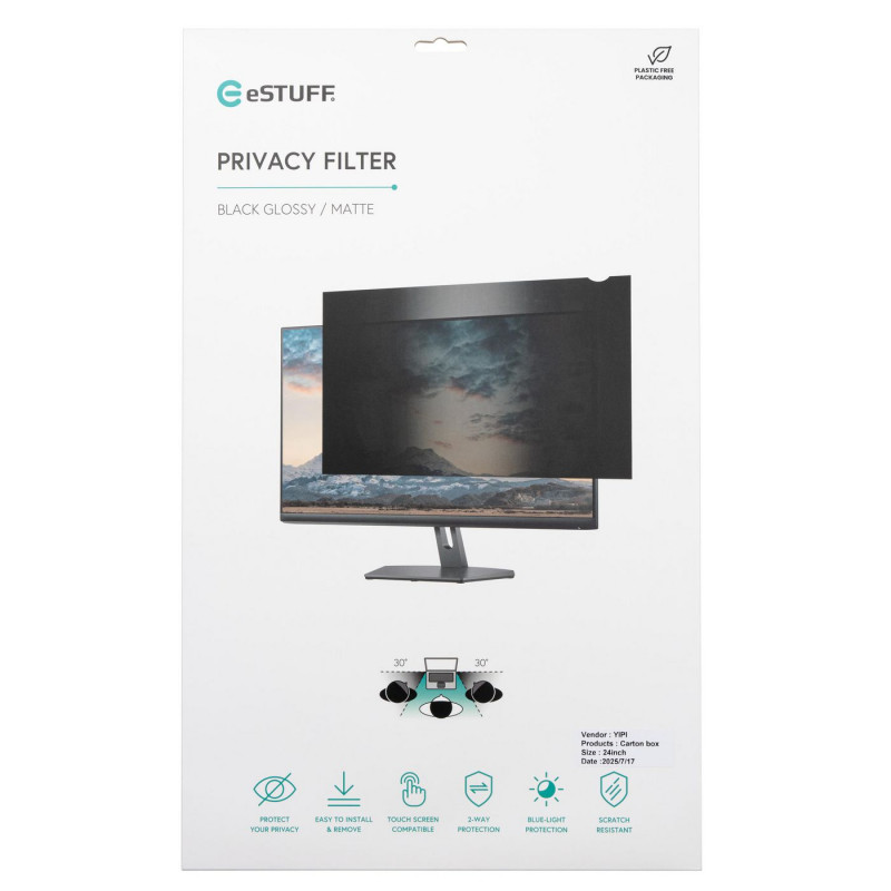 eSTUFF Gearlab GLBB31698393 bezrámový filter proti videniu pre 31,5