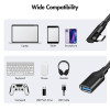 LogiLink CU0100 USB-C na USB-A adaptérový kábel, 0,2 m, 10 Gbps, 90° zahnutý, čierny