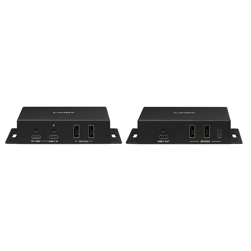 Lindy 100m Cat.6A Type-C 4K60 video a dátový HDBaseT 3.0 extender (39347)