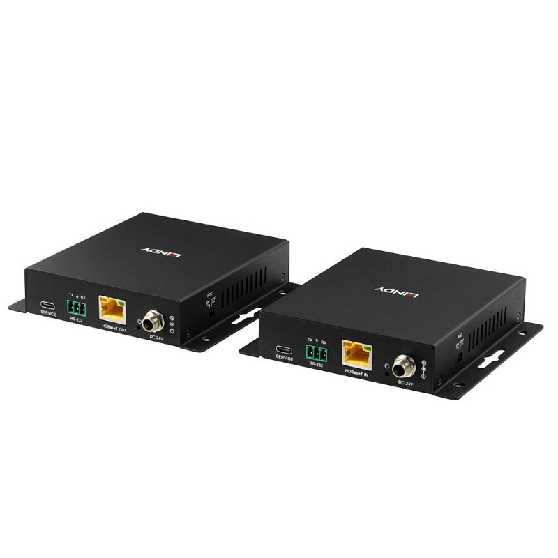 Lindy 100m Cat.6A Type-C 4K60 video a dátový HDBaseT 3.0 extender (39347)