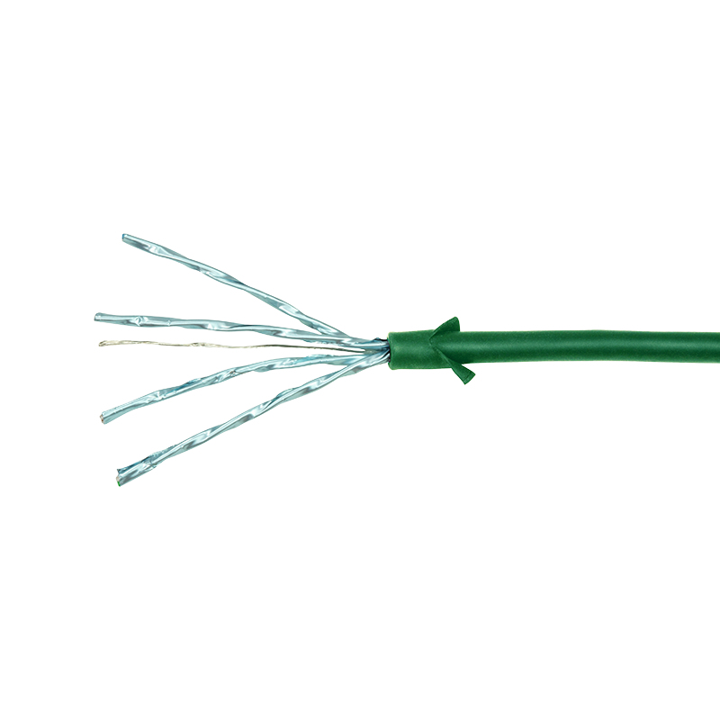LogiLink SlimLine Cat 6a STP patch kábel RJ-45 5m zelený RAL 6029 CQ9075S