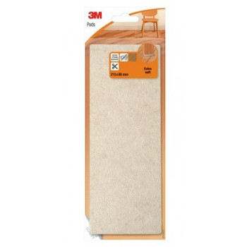 3M Scotch plstene klzáky, extra mäkké, 80 x 215 mm, béžové, samolepiace, strihateľné, do interiéru, 1 kus (SP84A27)