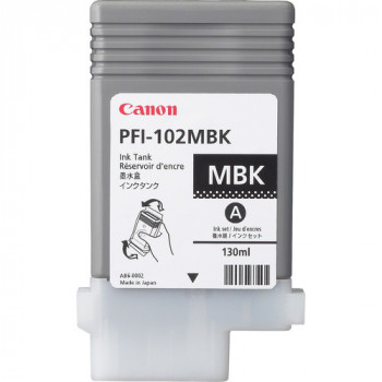 Canon PFI-102MBK matne čierny pigmentový atrament 130 ml pre imagePROGRAF iPF500, iPF600, iPF700, iPF710, iPF720 31CANPFI102MBK