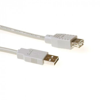 ACT SB2199 USB 2.0 predlžovací kábel 1m slonovina USB-A konektor samec na USB-A konektor samica