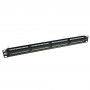 ACT 24-portový CAT6 UTP 45° zahnutý patch panel, 1U, čierny (PP1013)