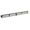 ACT 24-portový CAT6 UTP 45° zahnutý patch panel, 1U, čierny (PP1013)