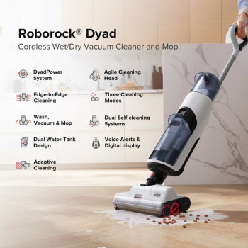 Roborock Dyad mokrý a suchý vysávač čierny WD1S1A51-01