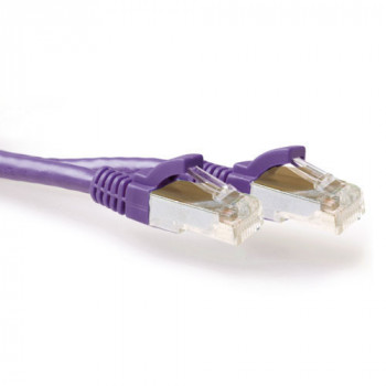 ACT 10 m fialový Cat6a S/FTP LSZH Snagless patch kábel FB8710