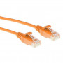 ACT oranžový 1,5 m LSZH U/UTP CAT6 Datacenter Slimline patch kábel Snagless s RJ45 konektormi (DC9151)