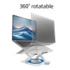 ACT stojan na notebook 360° otočný, plynule výškovo nastaviteľný, ACT Essentials (AC8136)