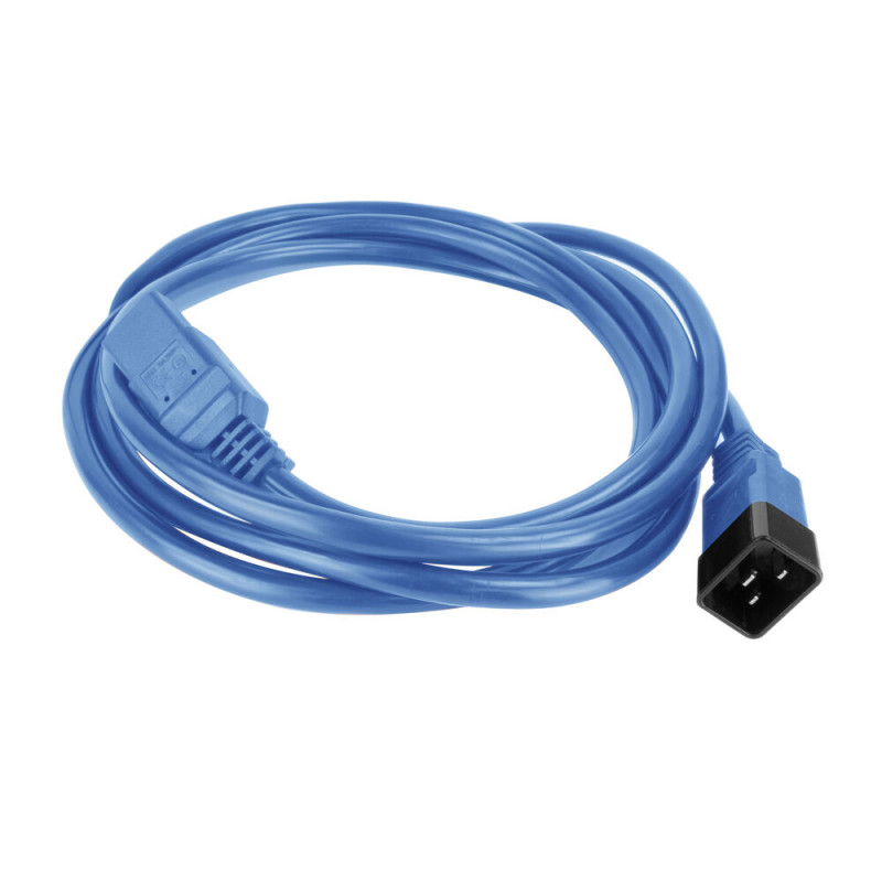 ACT napájací kábel C20 na C21 IEC 60320 modrý 1,5 m (AK5366)