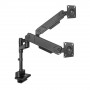 ACT AC8330 Office Solid Pro dvojitý rameno monitora, plynová pružina, montáž na stĺp, do 34"