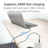 ACT USB 2.0 240W nabíjací/dátový kábel USB-C na USB-C, čierny, 2 m (AC3087)
