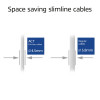 ACT sivý 7 m LSZH S/FTP CAT6A Slimline Snagless patch kábel RJ45 (DB7007)