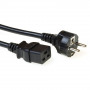 ACT AK5410 napájací kábel CEE 7/7 na IEC C19 0,5 m čierny