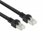 ACT FB8520 20 m S/FTP Cat.7 PUR patch kábel, Snagless RJ45, čierny