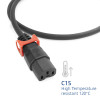 ACT Napájací kábel UK konektor - C15 IEC Lock+ čierny 2 m, PC3884 (PL0082)