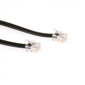 ACT TD5701 RJ12 na RJ12 telefónny kábel, 1 m, čierna