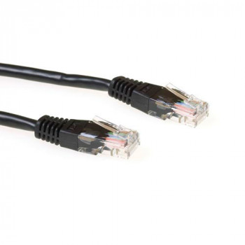 ACT 1,5m Cat5e U/UTP RJ45 patch kábel - čierna IB5951