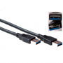 ACT SB3011 USB 2.0 Type-A konektor samec na Type-A konektor samec kábel, 1 m, čierny